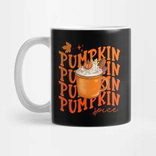 Retro Vintage Pumpkin Spice Lover Cute Fall Season Thanksgiving Mug